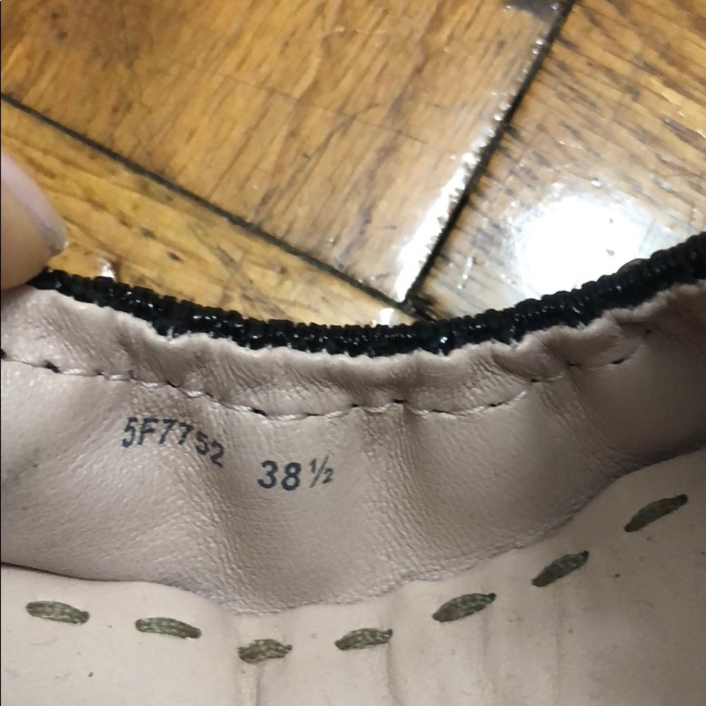 Miu Miu Studded Black Patent Leather Flats - image 4